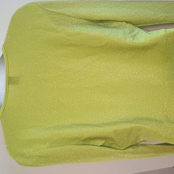 NWT SHEIN Lime Green Long Sleeve Women's Top - Picture 8 of 12